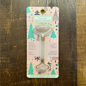 Precision beauty rose quartz face roller